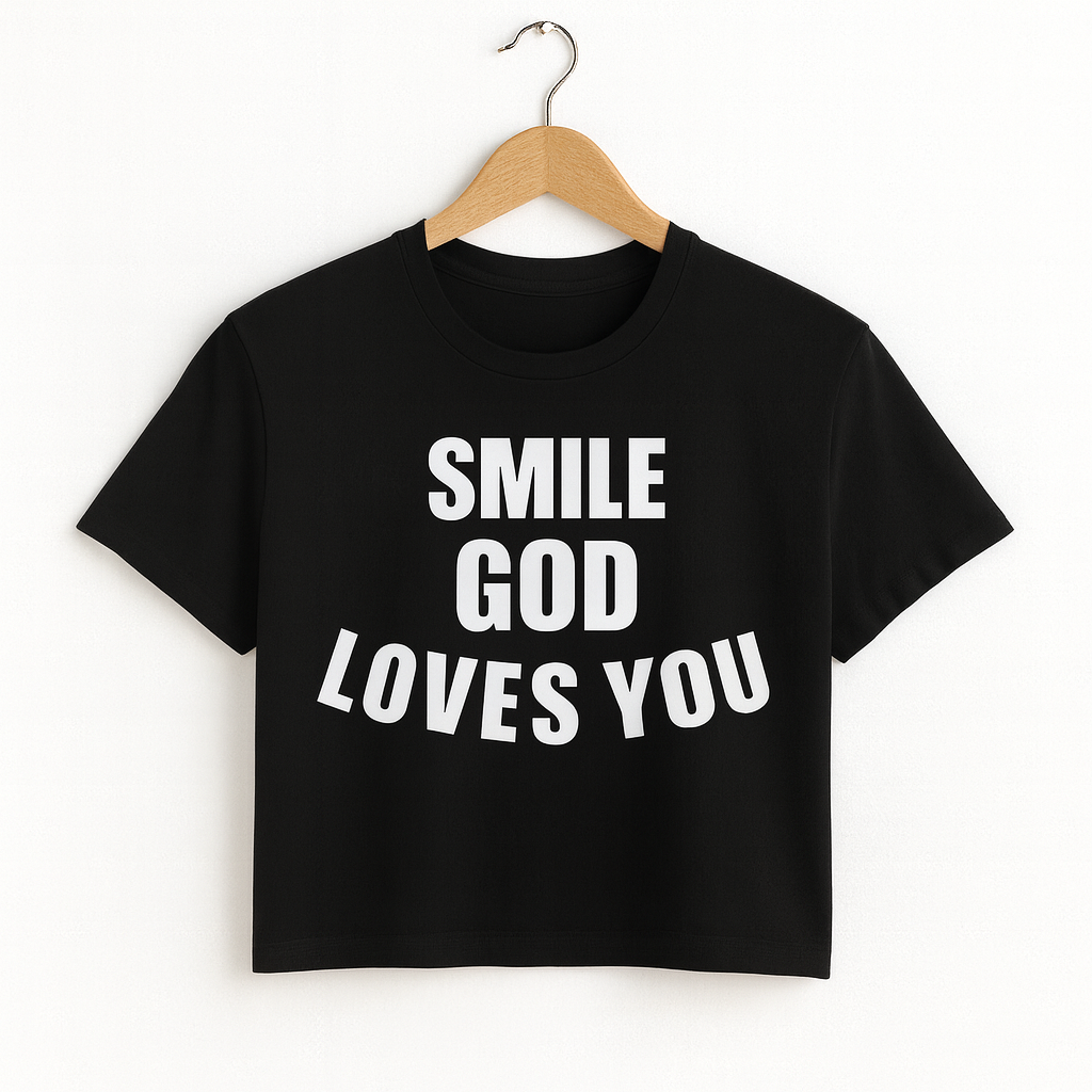 Smile God Loves You Christian Apparel - Adult Unisex T-Shirts