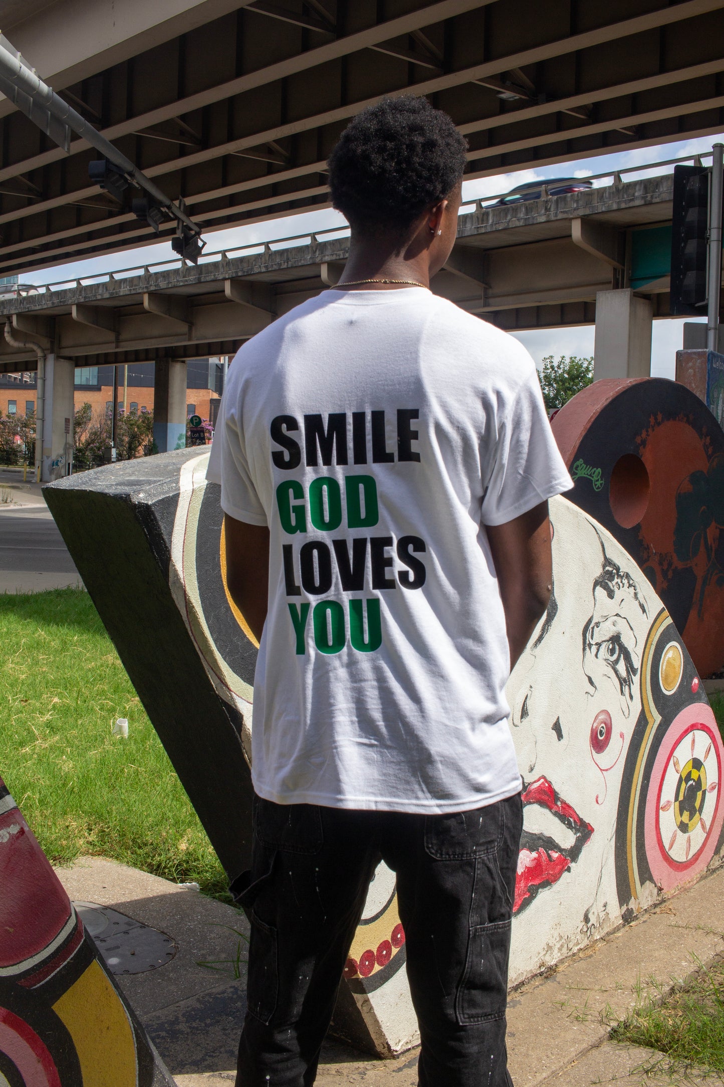 Smile God Loves You - Color Pop Tee