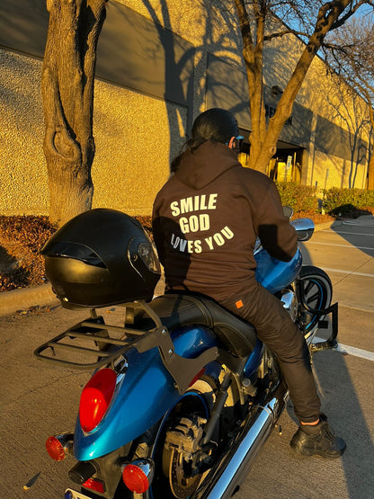 Smile God Loves You - Pull Over Hoodie