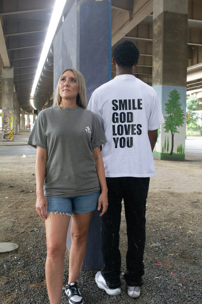 Smile God Loves You - Vintage Oversized Tee