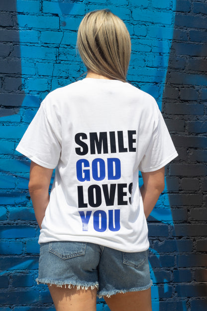 Smile God Loves You - Color Pop Tee