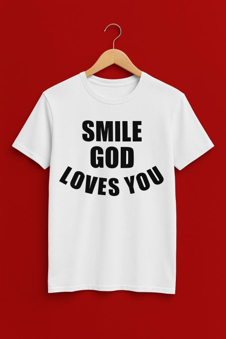 Smile God Loves You Christian Apparel - Youth T-Shirts