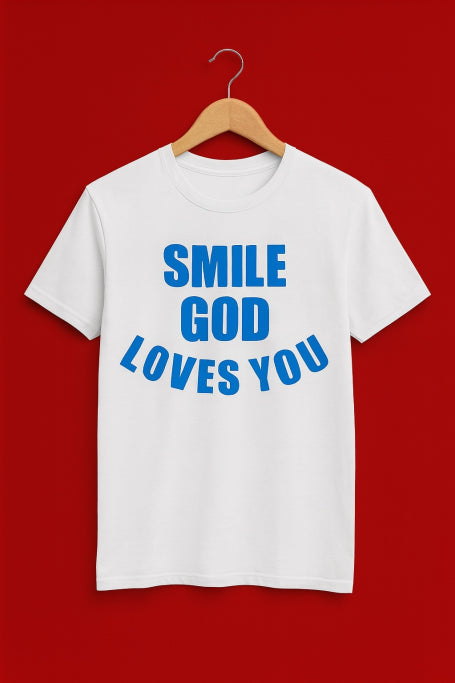 Smile God Loves You Christian Apparel - Youth T-Shirts