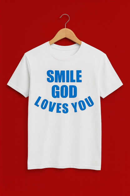 Smile God Loves You Christian Apparel - Youth T-Shirts