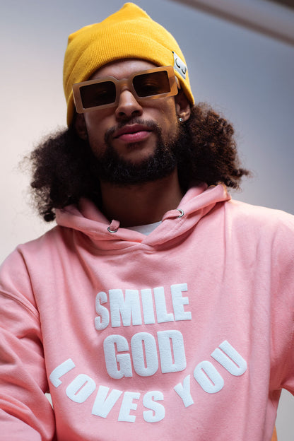 Smile God Loves You - Pull Over Hoodie