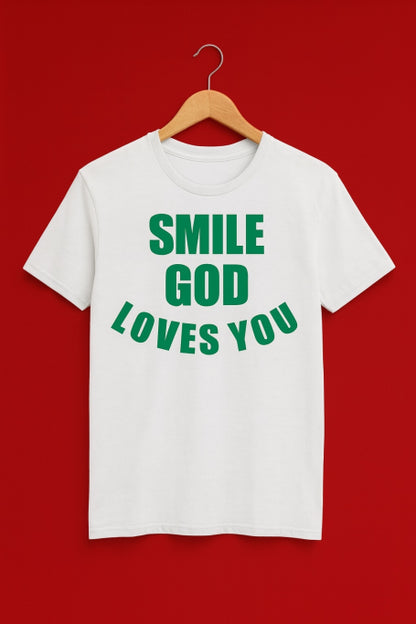 Smile God Loves You Christian Apparel - Youth T-Shirts