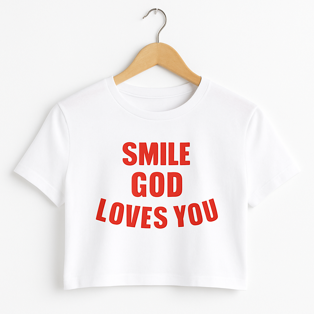 Smile God Loves You Christian Apparel - Adult Unisex T-Shirts