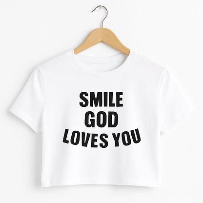 Smile God Loves You Christian Apparel - Adult Unisex T-Shirts