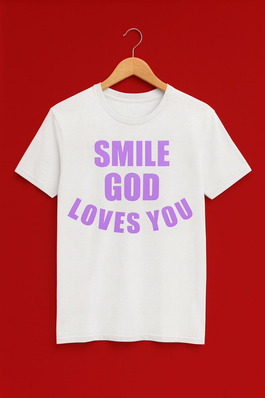 Smile God Loves You Christian Apparel - Youth T-Shirts