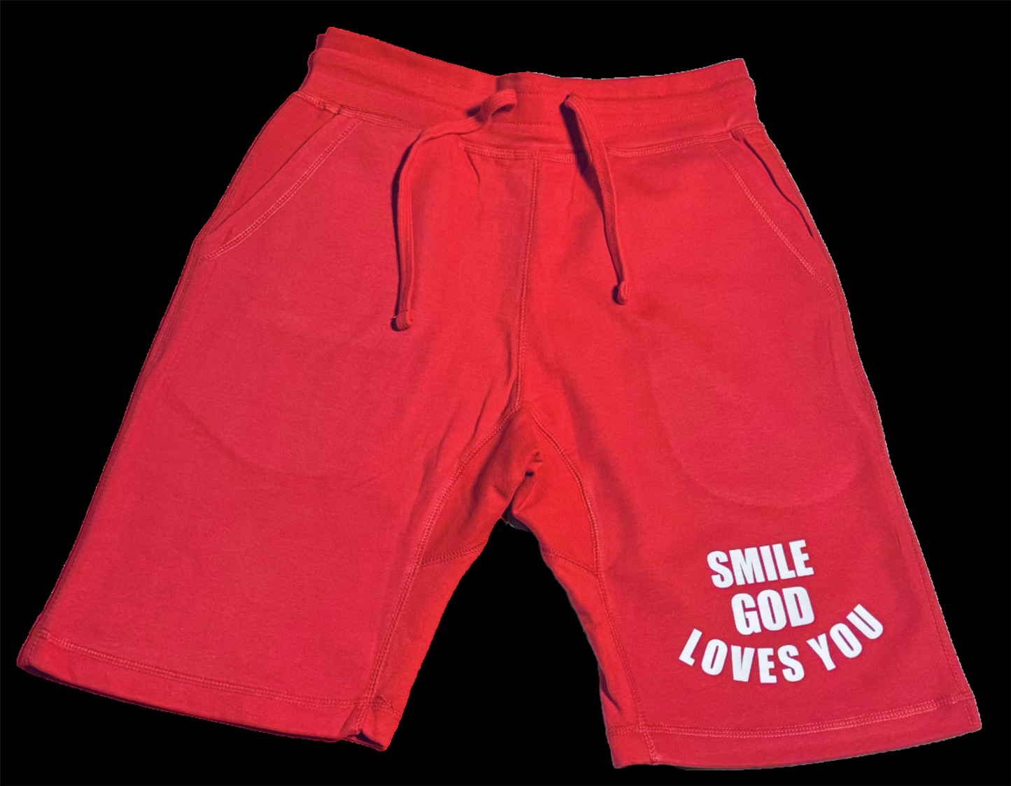 Red Fleece Shorts