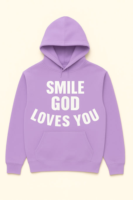 Smile God Loves You Christian Apparel - Pull Over Hoodies