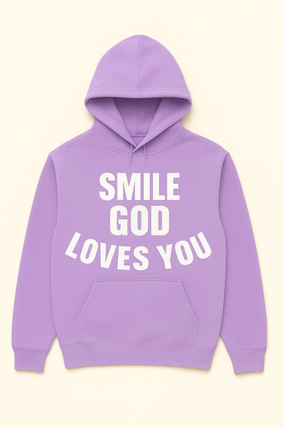 Smile God Loves You Christian Apparel - Pull Over Hoodies