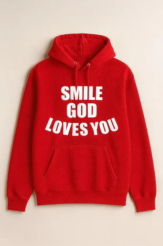 Smile God Loves You Christian Apparel - Youth Pull Over Hoodies