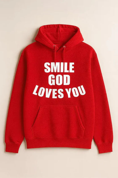Smile God Loves You Christian Apparel - Pull Over Hoodies