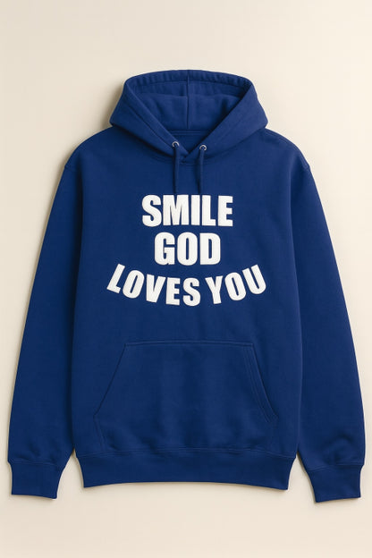 Smile God Loves You Christian Apparel - Pull Over Hoodies