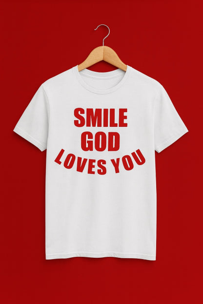 Smile God Loves You Christian Apparel - Youth T-Shirts