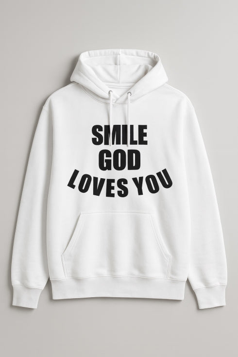 Smile God Loves You Christian Apparel - Pull Over Hoodies